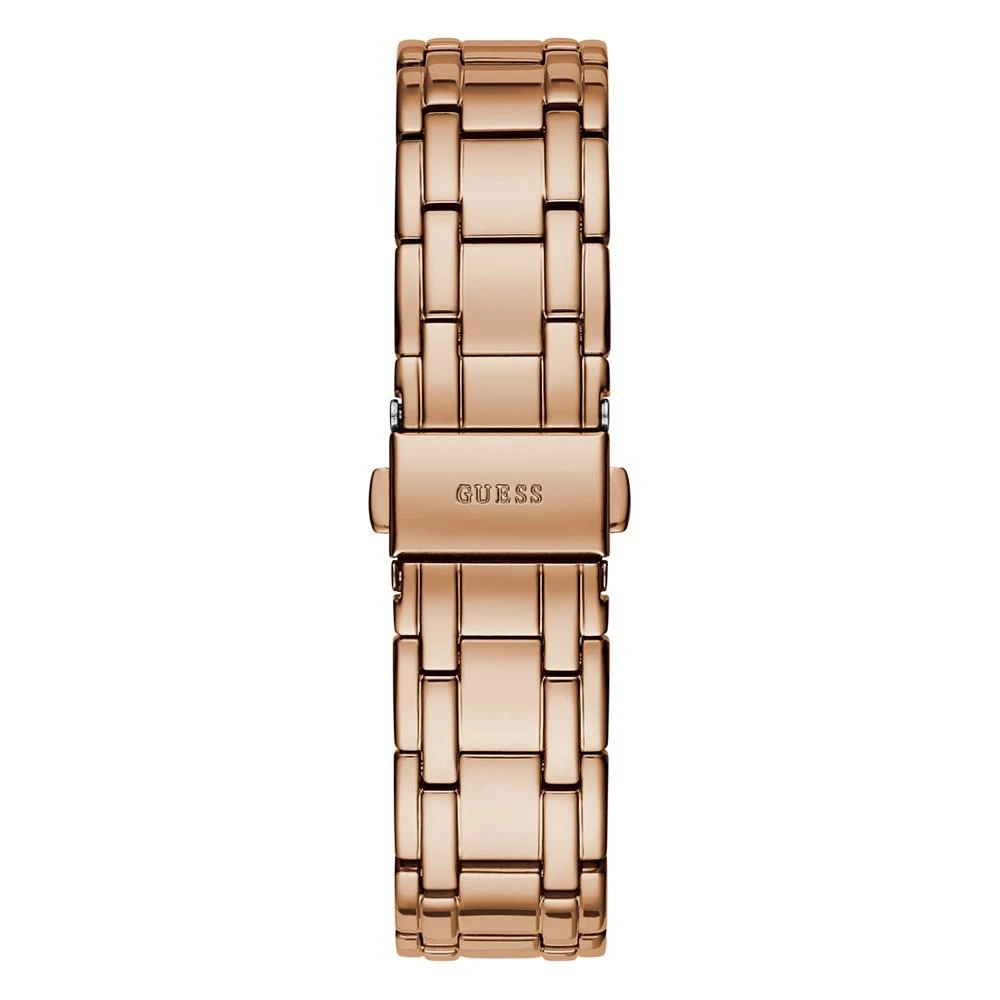 商品GUESS|Women's Rose Gold-Tone Glitz Stainless Steel Bracelet Watch, 38mm,价格¥779,第2张图片详细描述