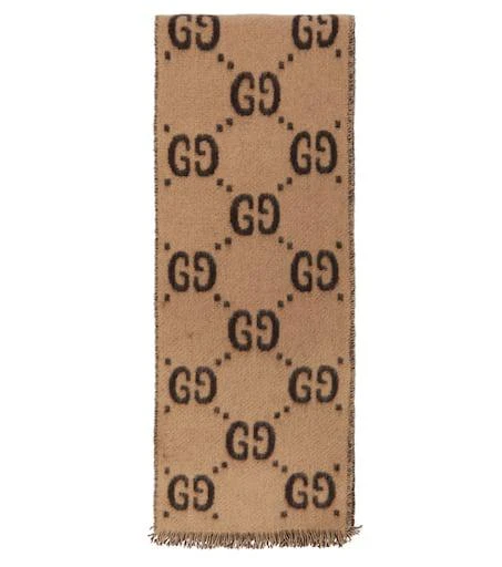 商品Gucci|GG jacquard wool scarf,价格¥2444,第1张图片