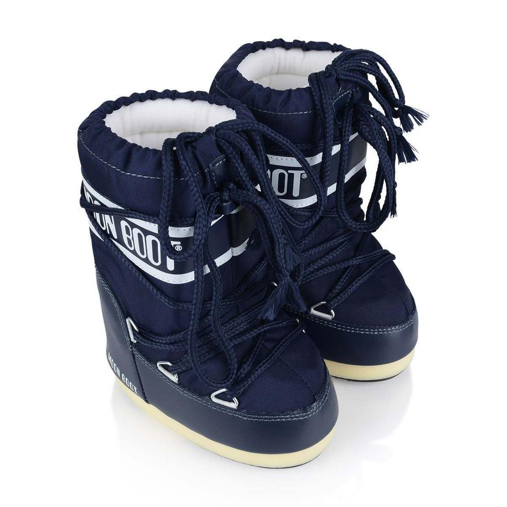 Moon Boot Pink, Navy, White, Black  Kids Nylon Snow Boots商品第3张图片规格展示