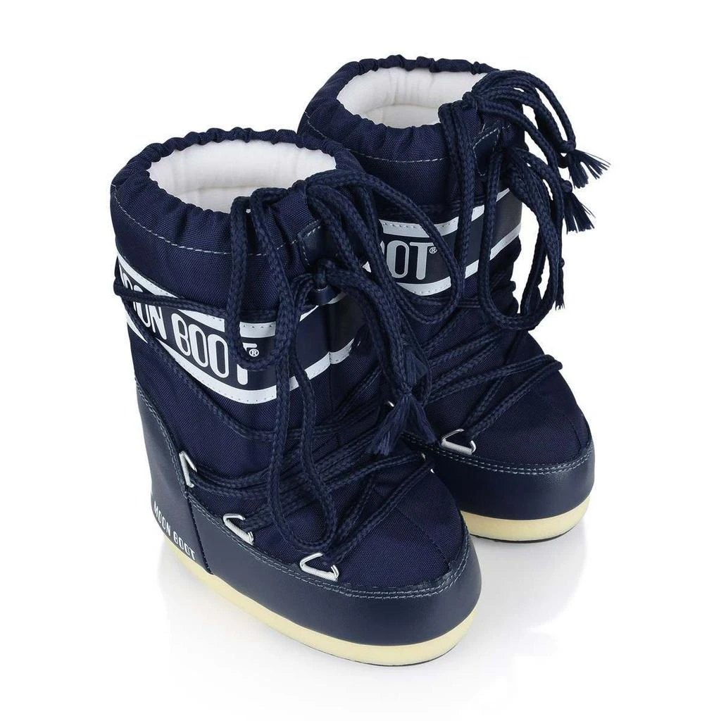 商品Moon Boot|Moon Boot Pink, Navy, White, Black  Kids Nylon Snow Boots,价格¥653,第3张图片详细描述