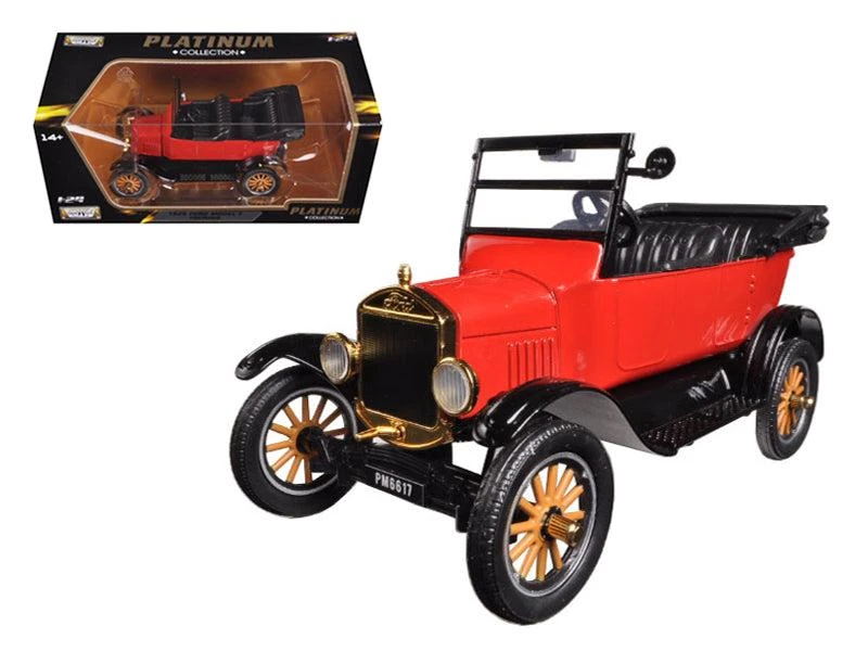 商品Motormax|1925 Ford Model T Touring Red 1/24 Diecast Model Car by,价格¥475,第1张图片