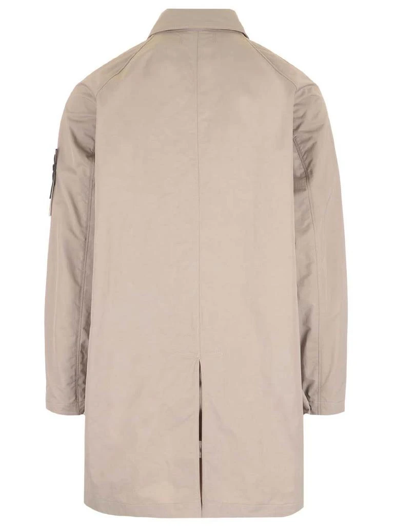 商品Stone Island|Stone Island Long Beige Raincoat - Men,价格¥9915,第2张图片详细描述