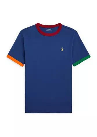 商品Ralph Lauren|Lauren Childrenswear Boys 8 20 Cotton Jersey T Shirt,价格¥132,第1张图片