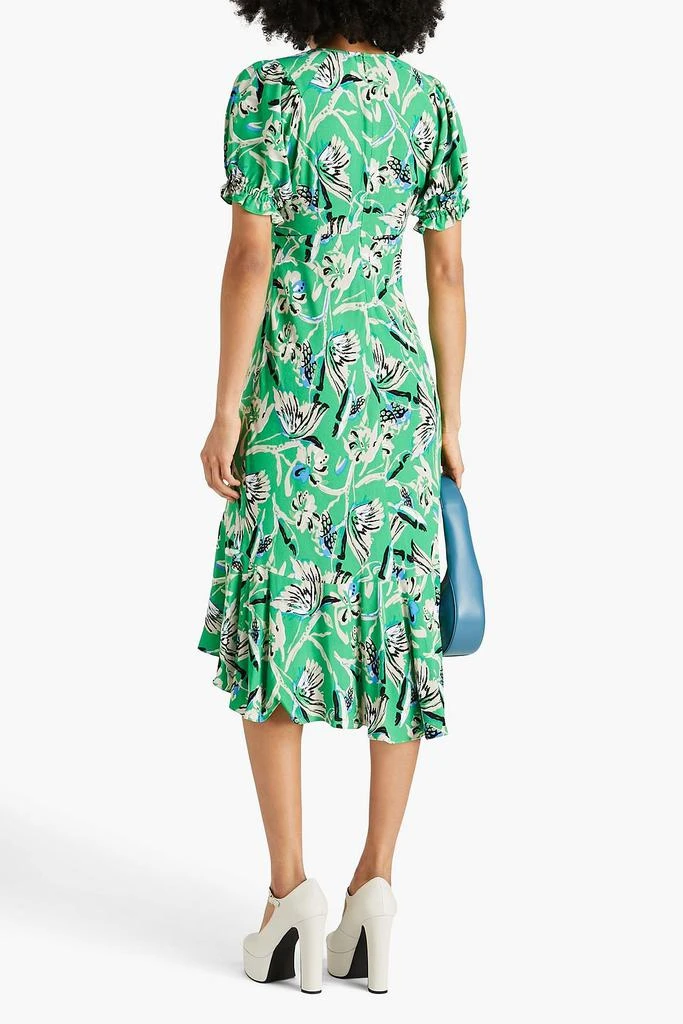 商品Diane von Furstenberg|Orla floral-print crepe midi dress,价格¥1441,第3张图片详细描述