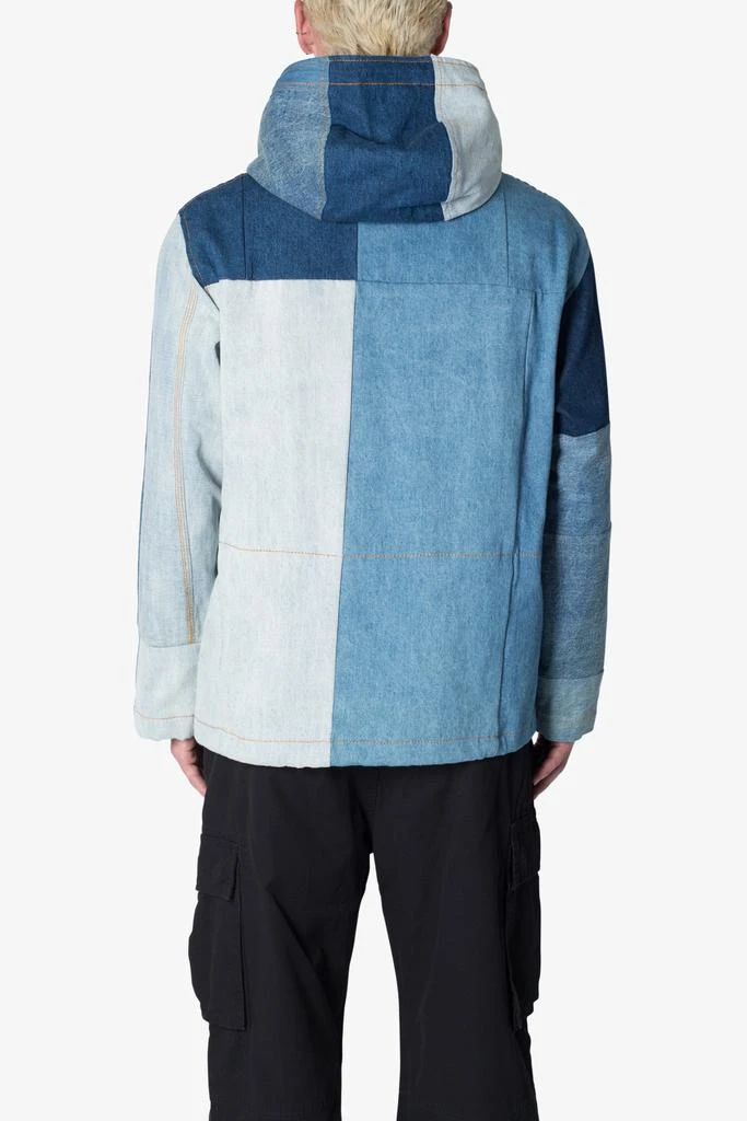 商品MNML|Patchwork Denim Pullover - Blue,价格¥302,第4张图片详细描述