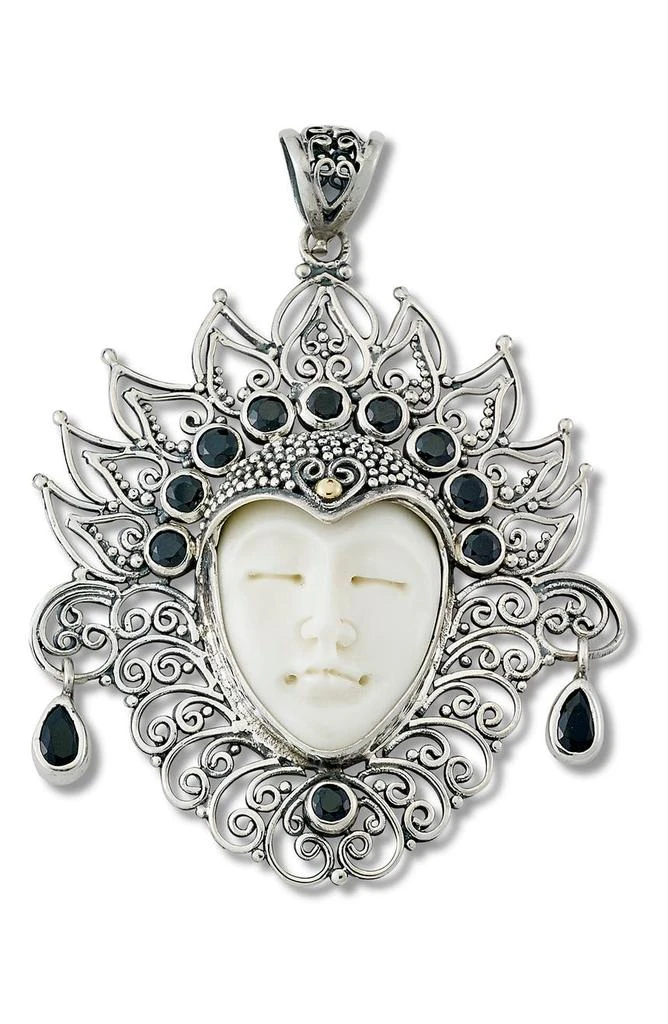 商品SAMUEL B.|Sterling Silver & 18K Gold Filigree Goddess Pendant,价格¥659,第1张图片