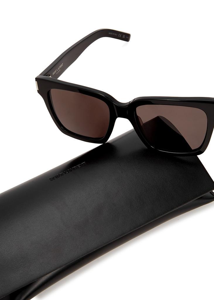 商品Yves Saint Laurent|Black square-frame sunglasses,价格¥2360,第6张图片详细描述