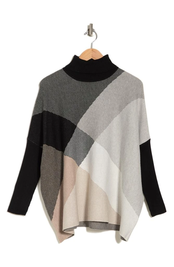 商品Joseph A|Oversize Colorblock Turtleneck Sweater,价格¥125,第3张图片详细描述