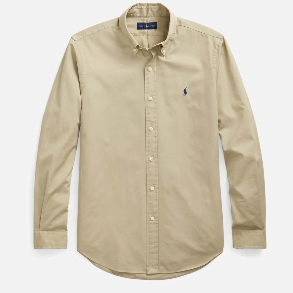 商品Ralph Lauren|Polo Ralph Lauren Men's Slim Fit Garment Dyed Twill Shirt - Surrey Tan,价格¥934,第6张图片详细描述