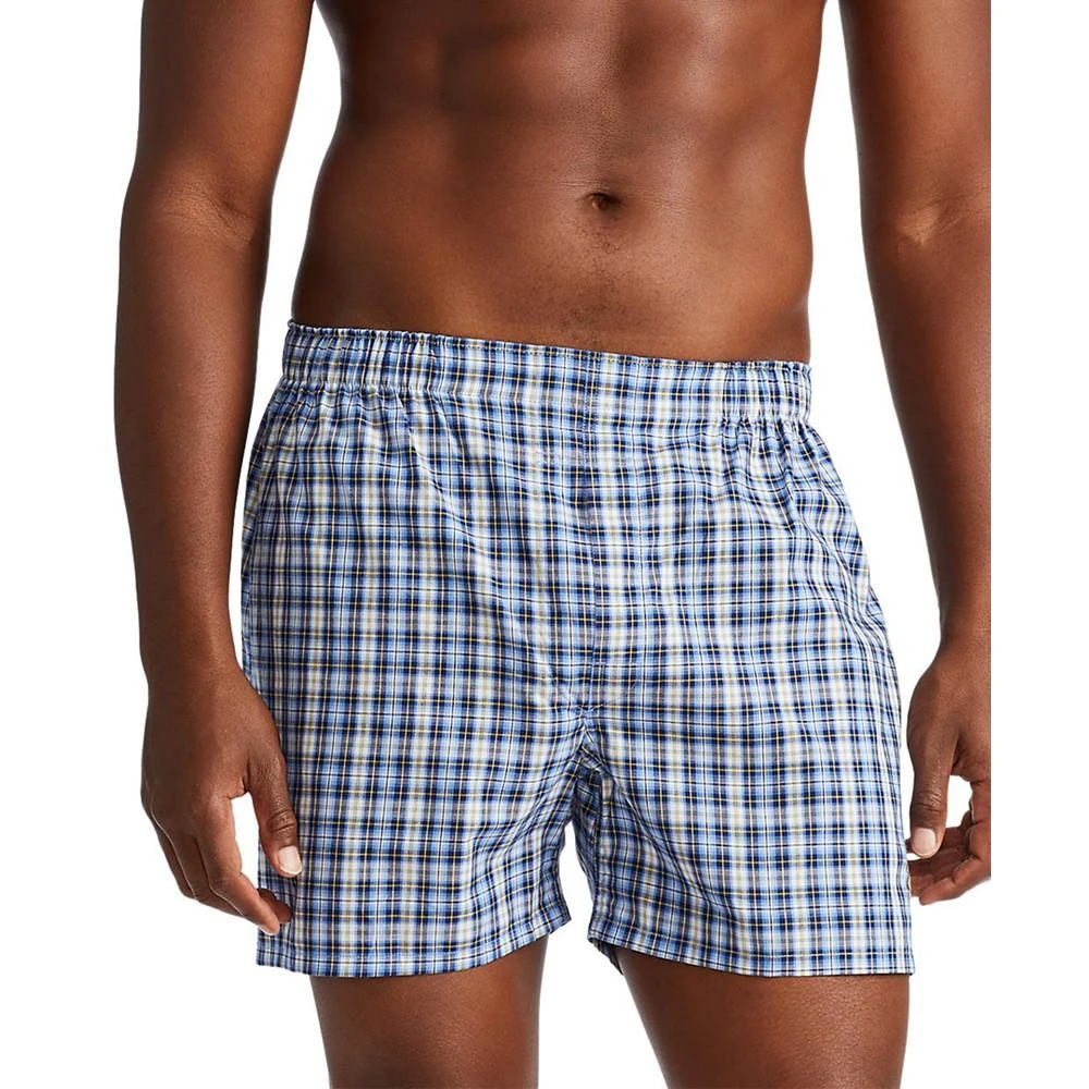 商品Ralph Lauren|Men's 3 Pack Classic Woven Cotton Boxers,价格¥338,第4张图片详细描述