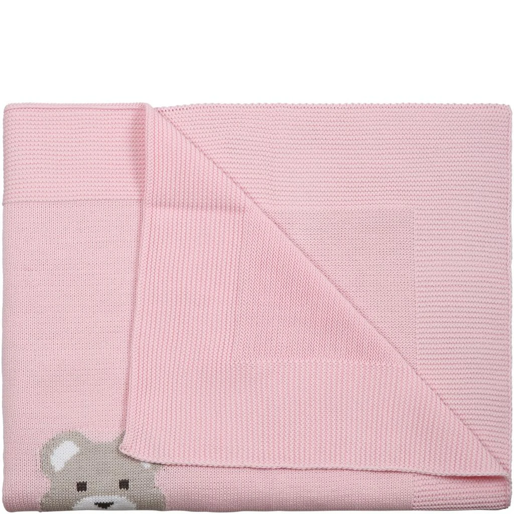 商品Little Bear|Little Bear Pink Blanket For Baby Girl,价格¥1329,第2张图片详细描述