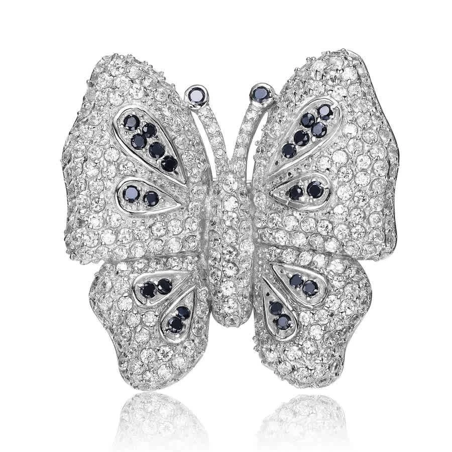 商品Megan Walford|Sterling Silver Cubic Zirconia Butterfly Pin,价格¥1376,第2张图片详细描述