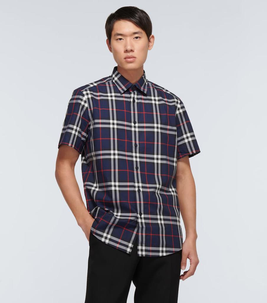 商品Burberry|Caxton格纹短袖衬衫,价格¥4164,第5张图片详细描述