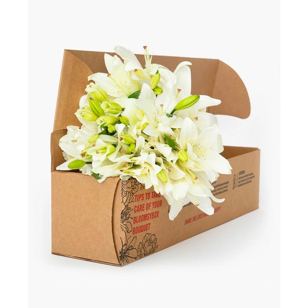 商品BloomsyBox|Casablanca White Lilies Fresh Flower Bouquet,价格¥466,第2张图片详细描述