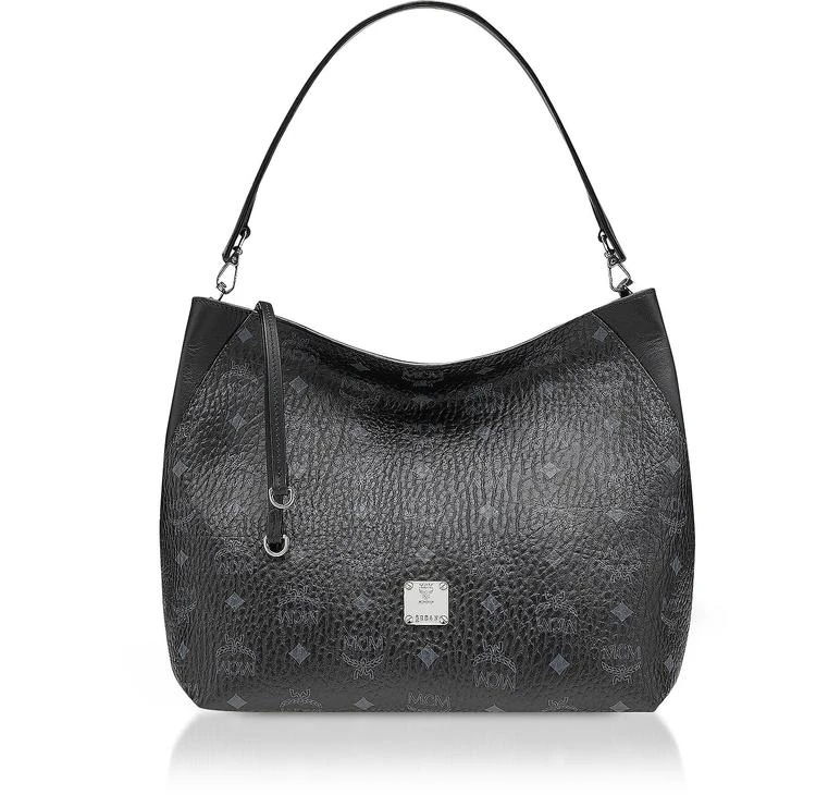 商品MCM|MCM Klara Visetos Black Medium Hobo Bag,价格¥5990,第1张图片