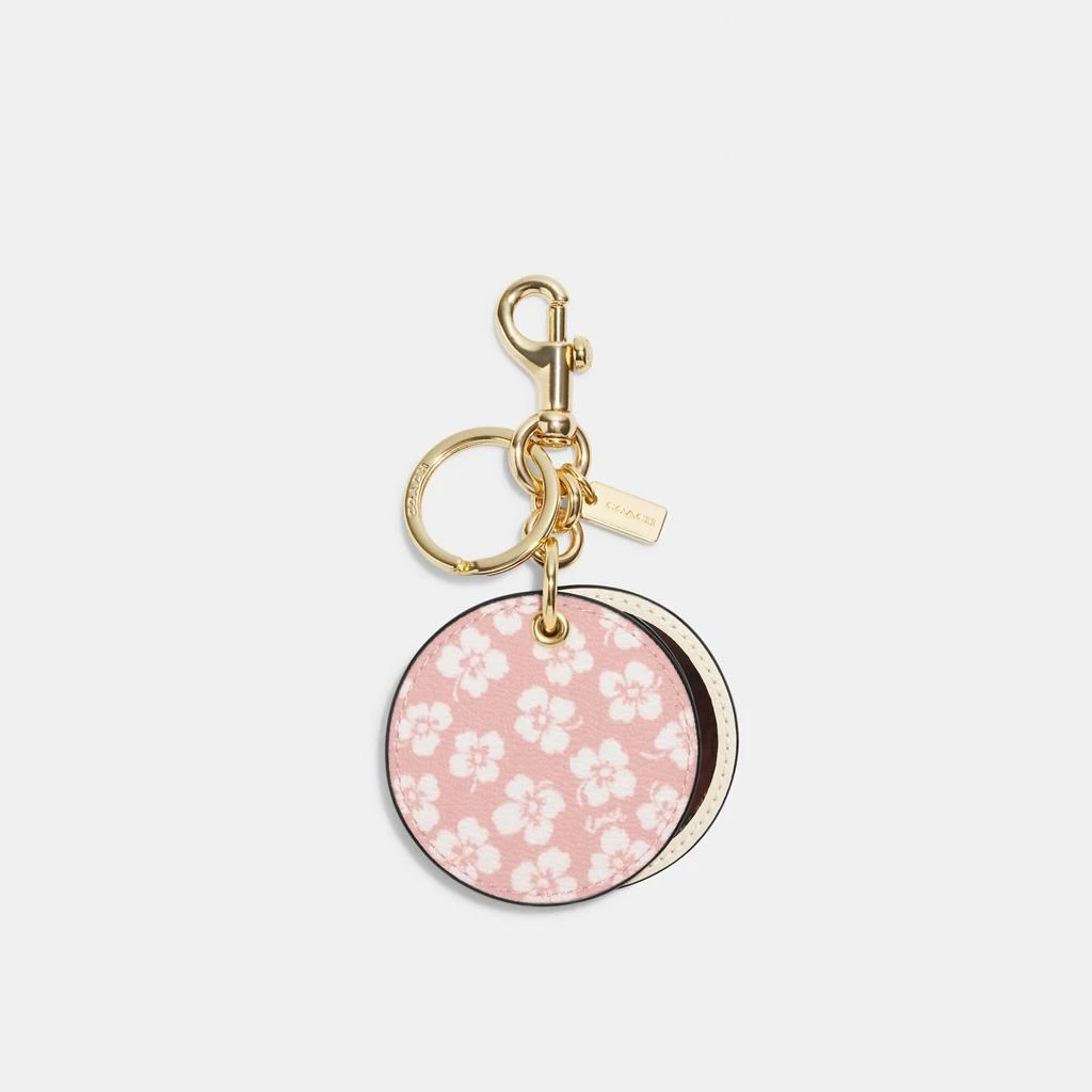 商品Coach|Coach Outlet Mirror Bag Charm With Graphic Ditsy Print,价格¥178,第1张图片