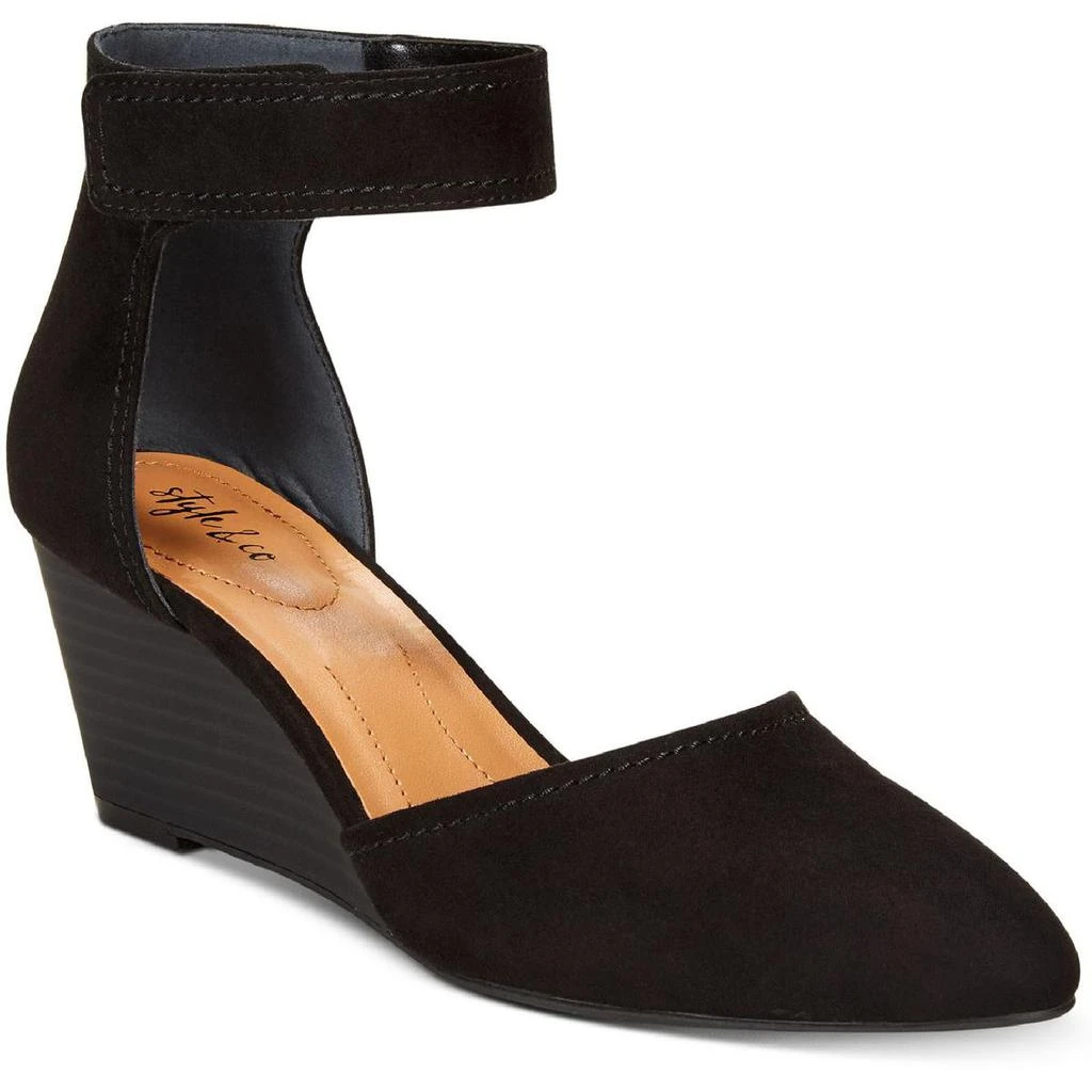 商品Style & Co|Style & Co. Womens Yarah Ankle Strap Wedge Heels,价格¥130,第2张图片详细描述