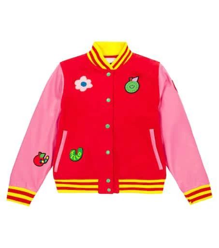 商品Stella McCartney|贴花羊毛混纺飞行员夹克,价格¥1758,第1张图片