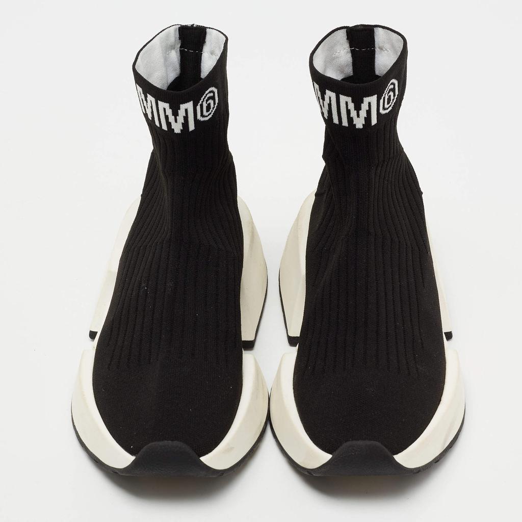 商品[二手商品] MAISON MARGIELA|Maison Martin Margiela Black Knit Fabric Sock High Top Sneakers Size 39,价格¥2047,第5张图片详细描述