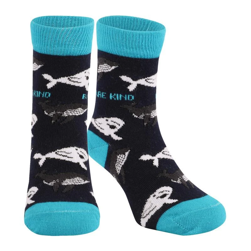 商品Bare Kind|Save the whales bamboo socks in navy,价格¥167,第1张图片