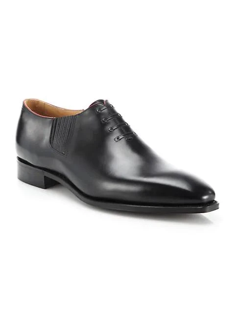 商品Corthay|Twist Pullman French Calf Leather Piped Oxfords,价格¥11522,第1张图片