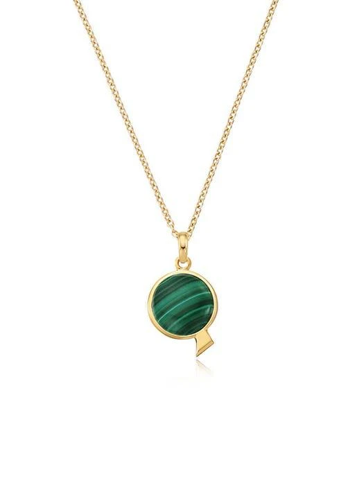 商品hyeres-lor|Penny Dor S 14K YG Necklace Malachite Short,价格¥3448,第2张图片详细描述