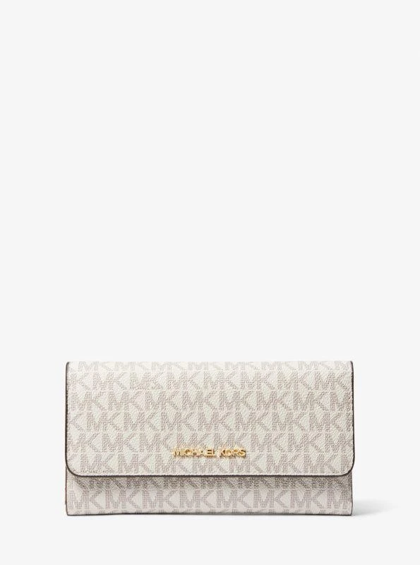 商品Michael Kors|Jet Set 大号徽标三折钱包,价格¥441,第1张图片