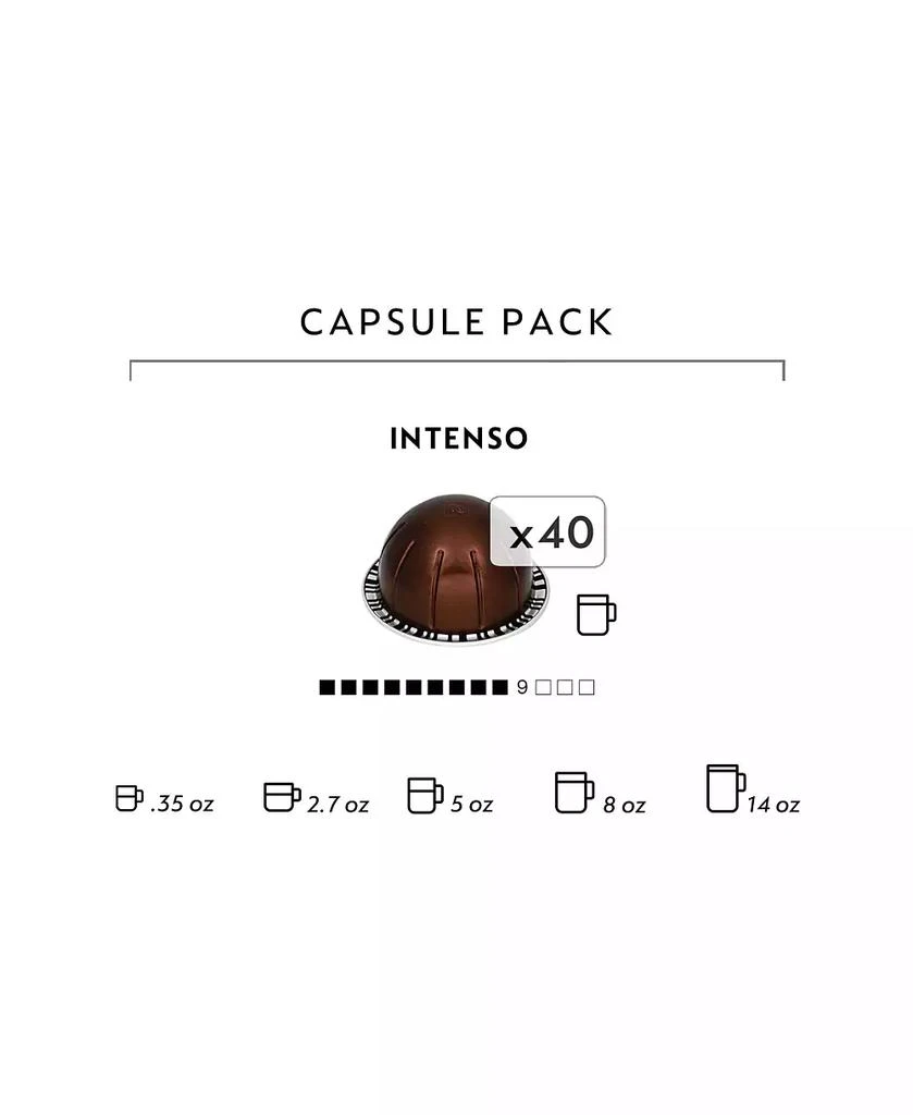 商品Nespresso|VertuoLine Intenso, 40 Capsules,价格¥387,第5张图片详细描述