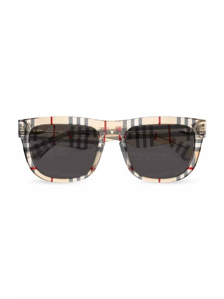 商品Burberry|56MM Plaid Square Sunglasses,价格¥2108,第5张图片详细描述