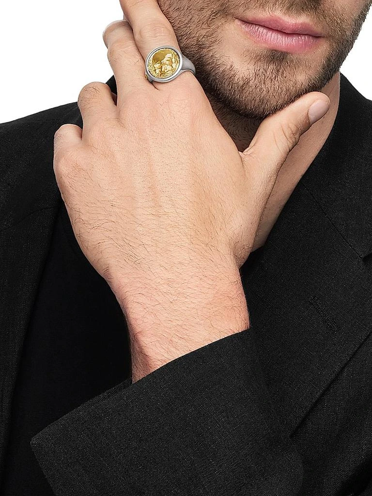 Life and Death Duality Signet Ring in Sterling Silver 商品