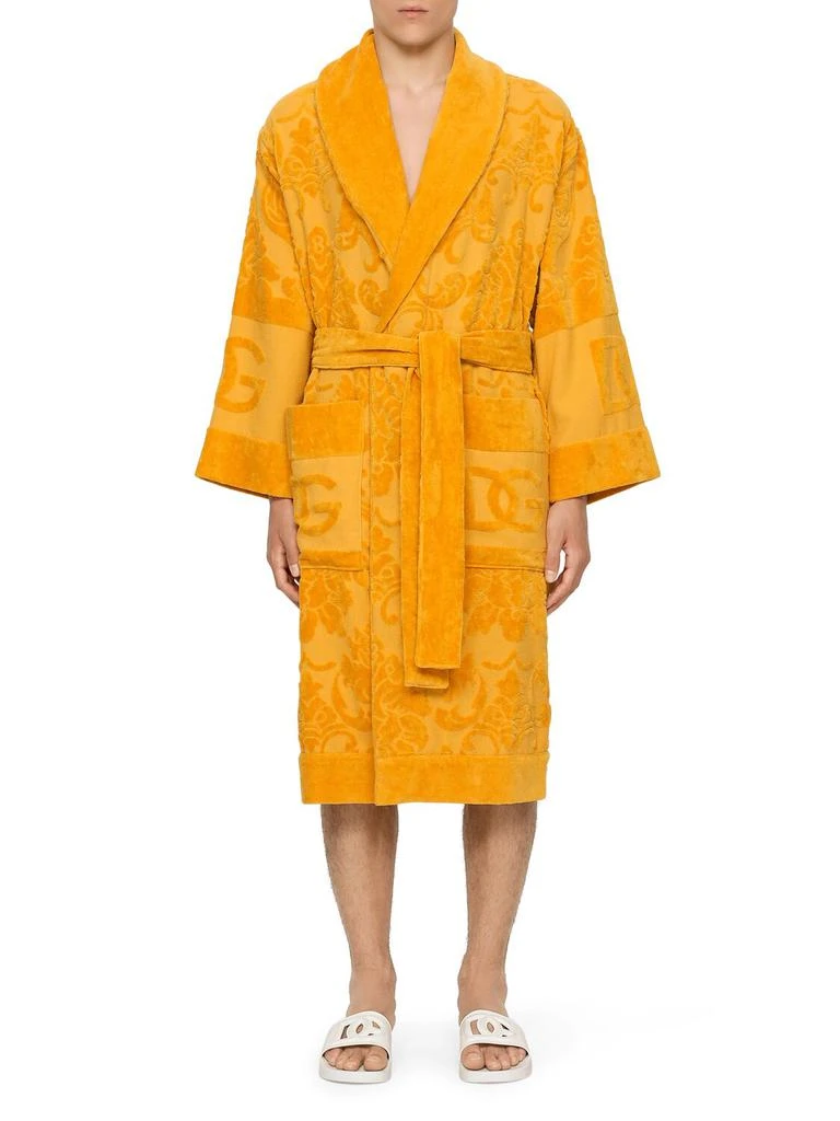 商品Dolce & Gabbana|Cotton Jacquard Bathrobe,价格¥4938,第5张图片详细描述