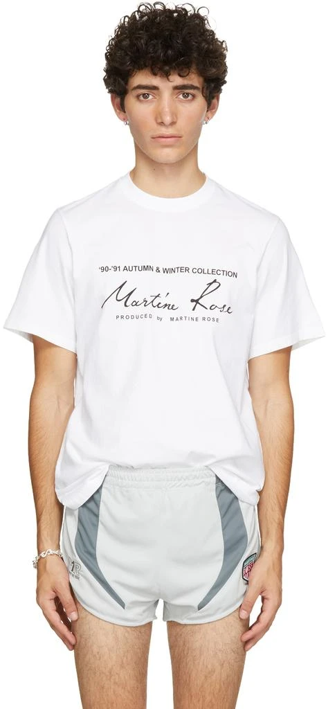 商品Martine Rose|White Classic Logo T-Shirt,价格¥526,第1张图片