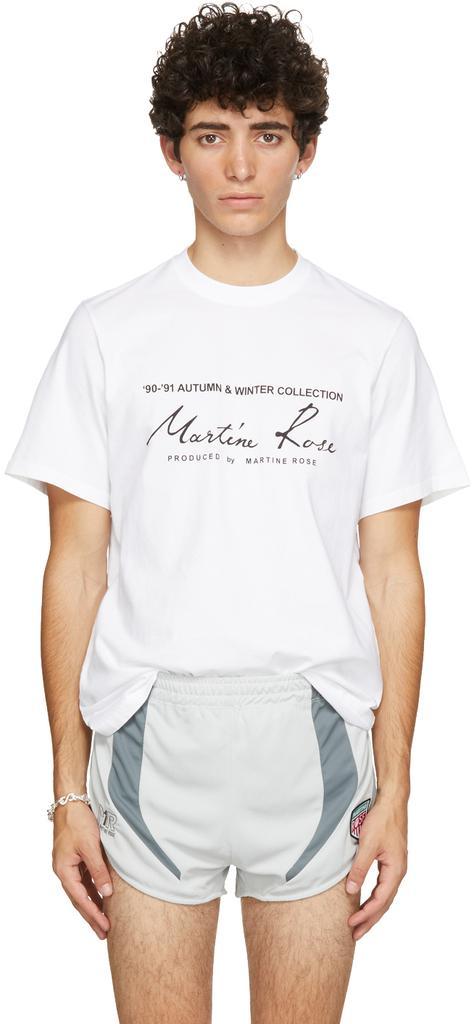 商品Martine Rose|White Classic Logo T-Shirt,价格¥528,第1张图片