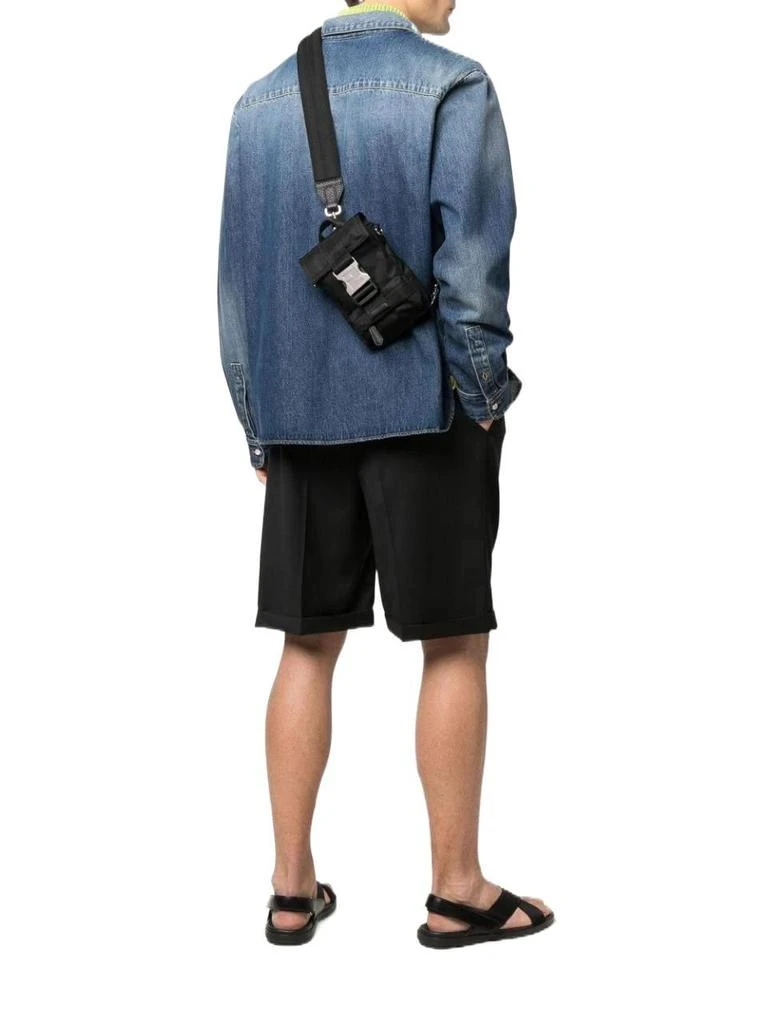 商品Fendi|Fendi men's black polyamide backpack,价格¥6669,第2张图片详细描述