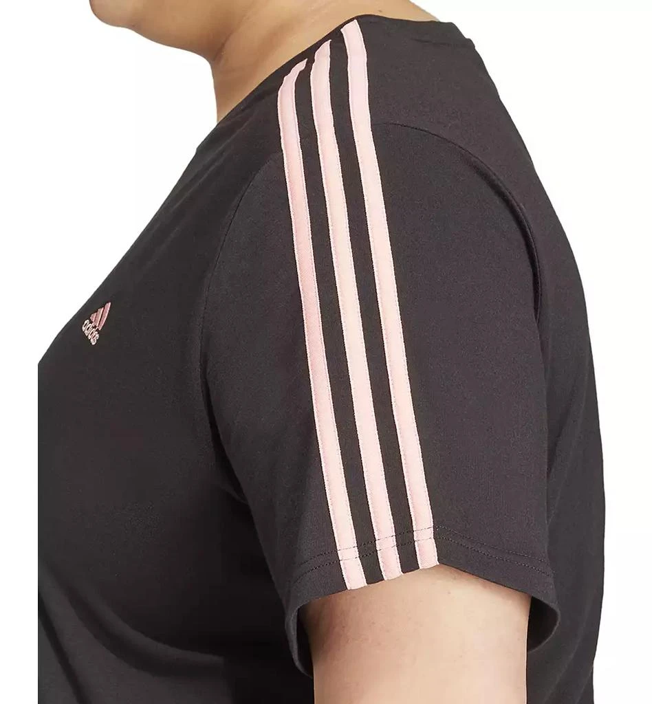 商品Adidas|Plus Size Essentials Slim 3-Stripes T-Shirt,价格¥174,第3张图片详细描述