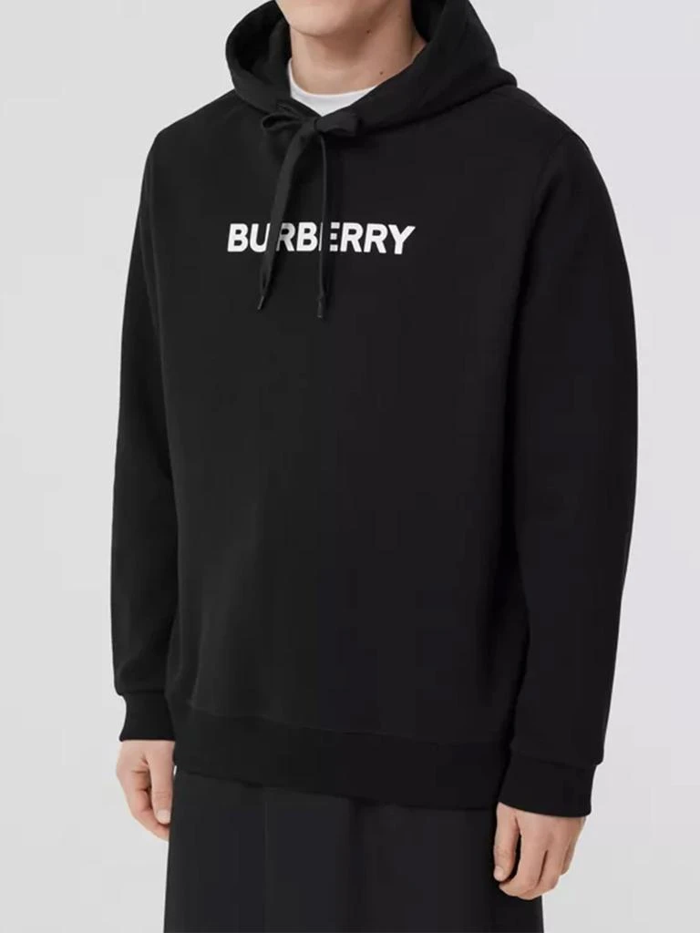 商品Burberry|Black hoodie with logo,价格¥4417,第1张图片