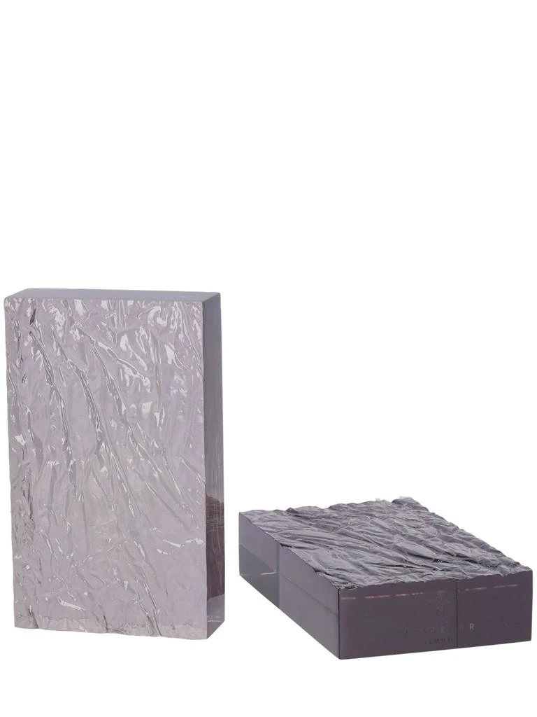 商品L'Afshar|Set Of 2 Crushed Iced Bookends,价格¥1561,第1张图片