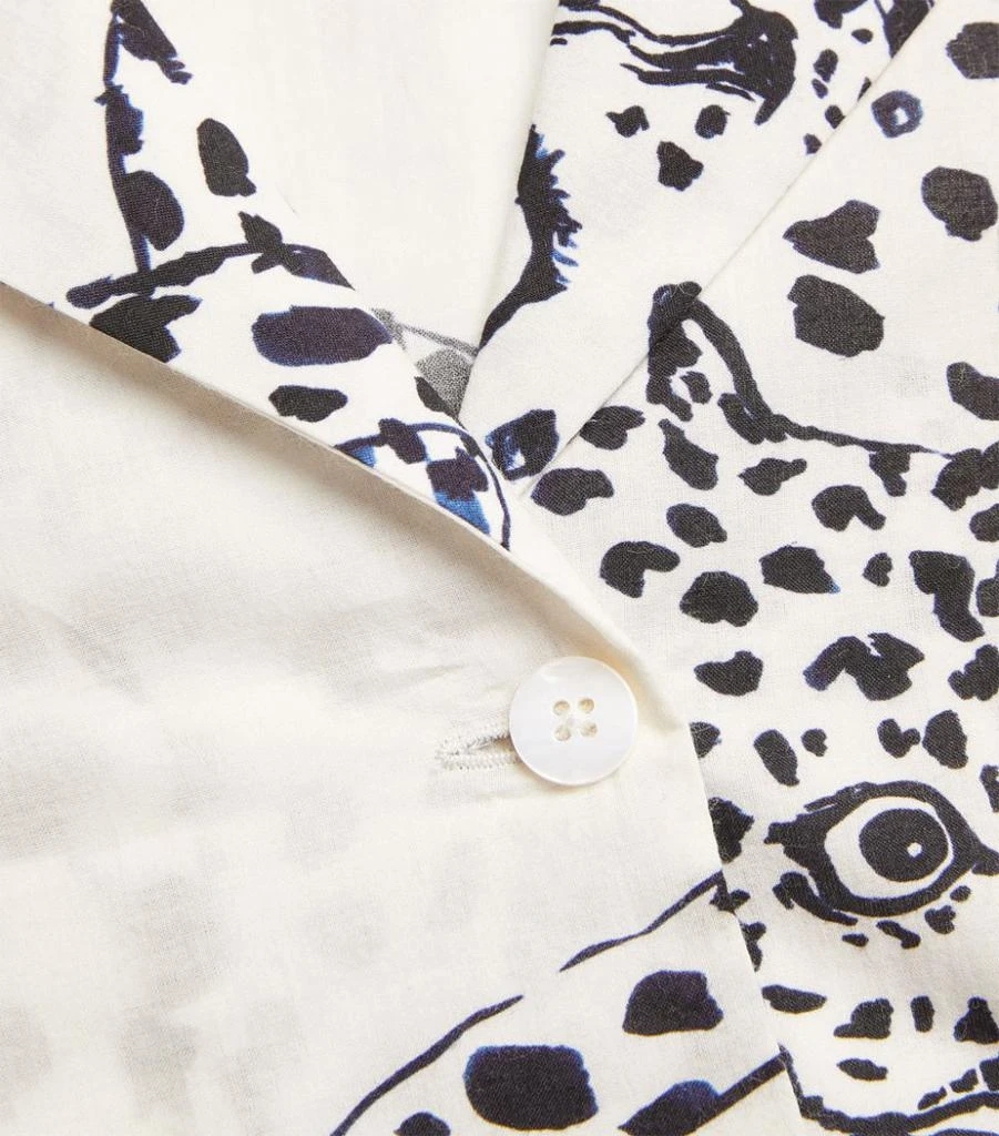 商品Desmond & Dempsey|Jaguar Print Pyjama Shirt,价格¥808,第5张图片详细描述