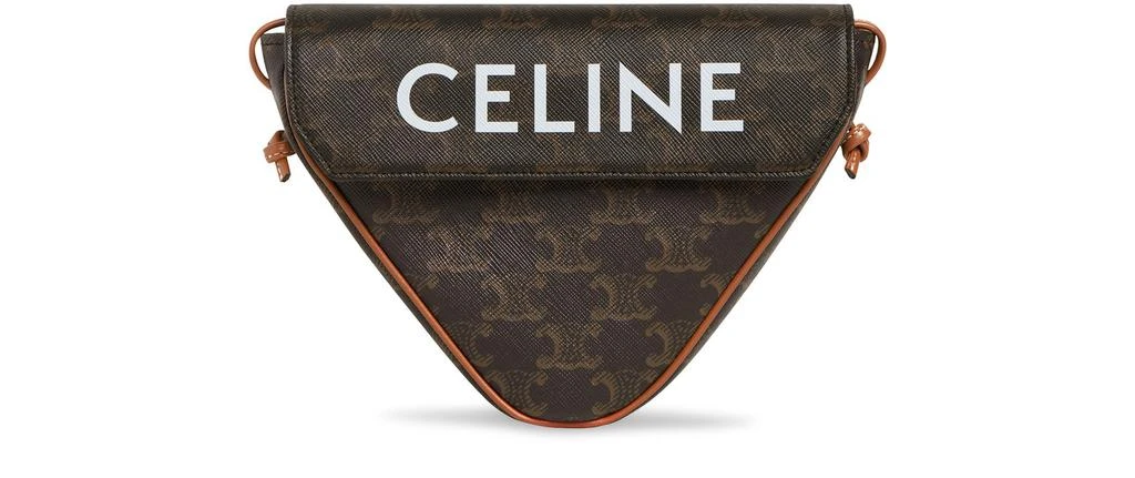 商品Celine|Triomphe 系列 Celine 印花帆布三角手提包,价格¥9920,第1张图片