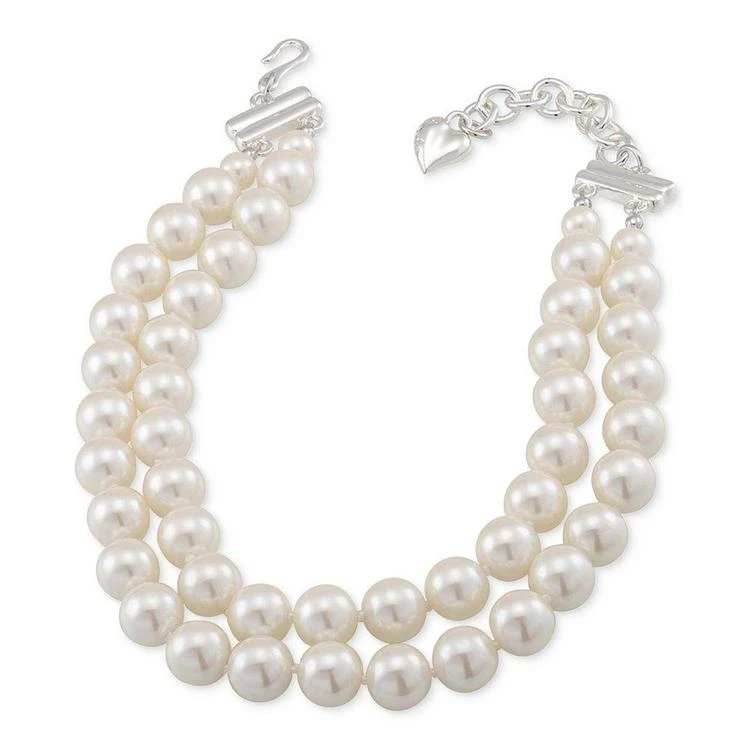 商品Carolee|Silver-Tone Imitation Pearl Adjustable Collar Necklace,价格¥452,第1张图片