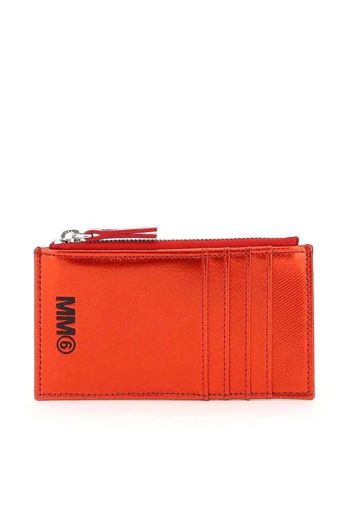 商品MM6|COATED CANVAS ZIPPED CARDHOLDER,价格¥797,第1张图片