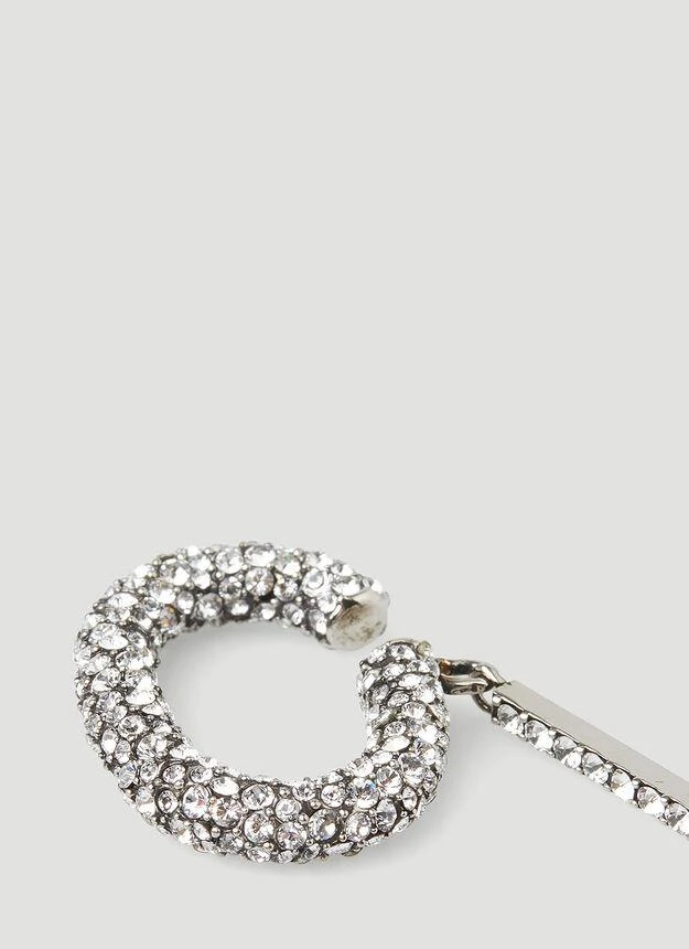 商品Alexander McQueen|Embellished Pendant Ear Cuff in Silver,价格¥2288,第4张图片详细描述