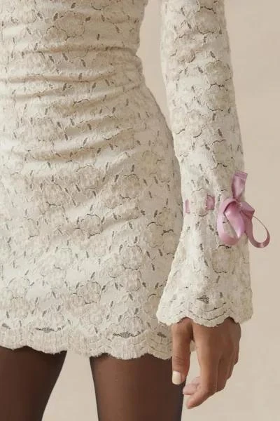 Kimchi Blue Frankie Lace Long Sleeve Mini Dress 商品