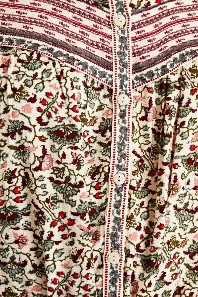 商品ba&sh|Mel gathered floral-print crepe blouse,价格¥552,第4张图片详细描述
