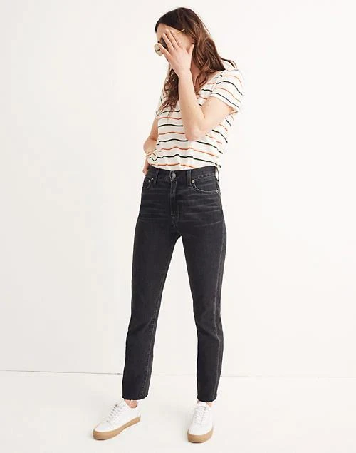 商品Madewell|The Perfect Summer Jean in Crawley Black Wash,价格¥397,第2张图片详细描述