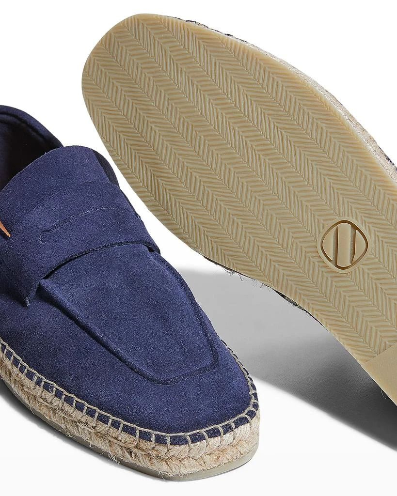 商品Zegna|Men's Suede-Leather Espadrilles,价格¥1969,第4张图片详细描述