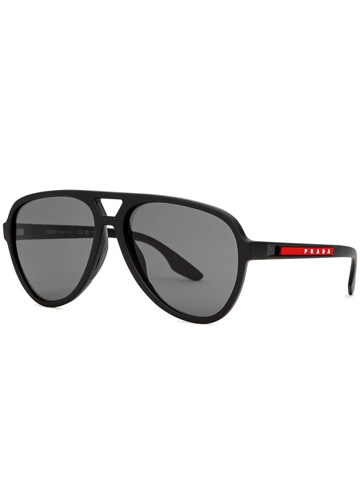 商品Prada|Black aviator-style sunglasses,价格¥1605,第1张图片