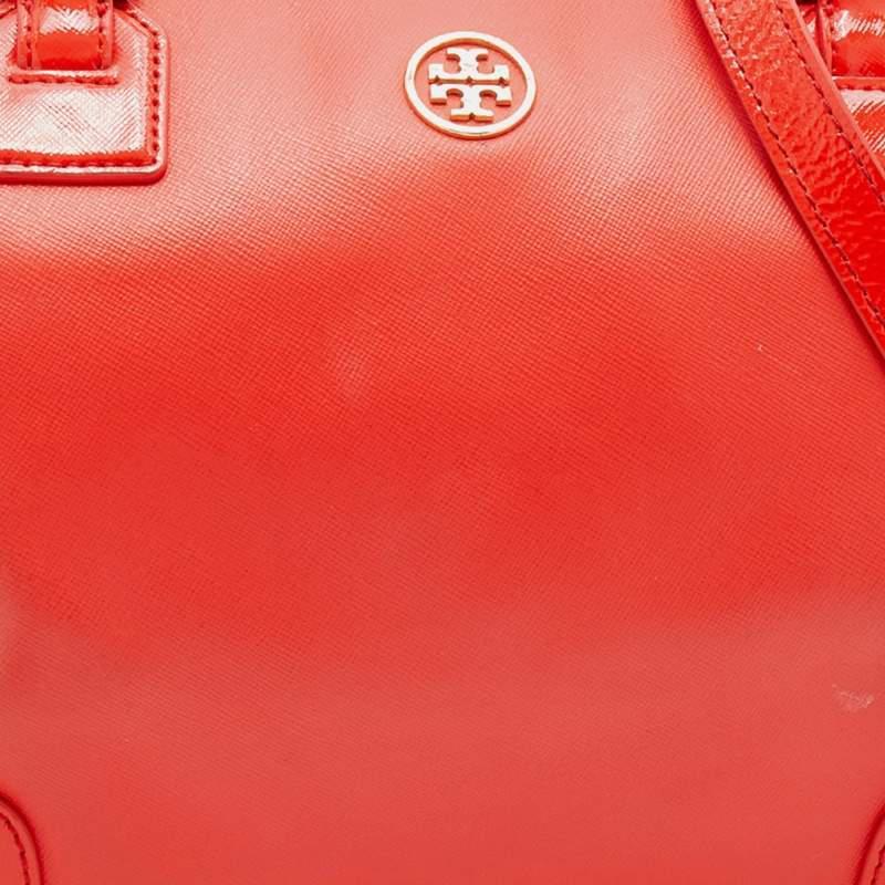 商品[二手商品] Tory Burch|Tory Burch Orange Leather Robinson Middy Satchel,价格¥1595,第7张图片详细描述