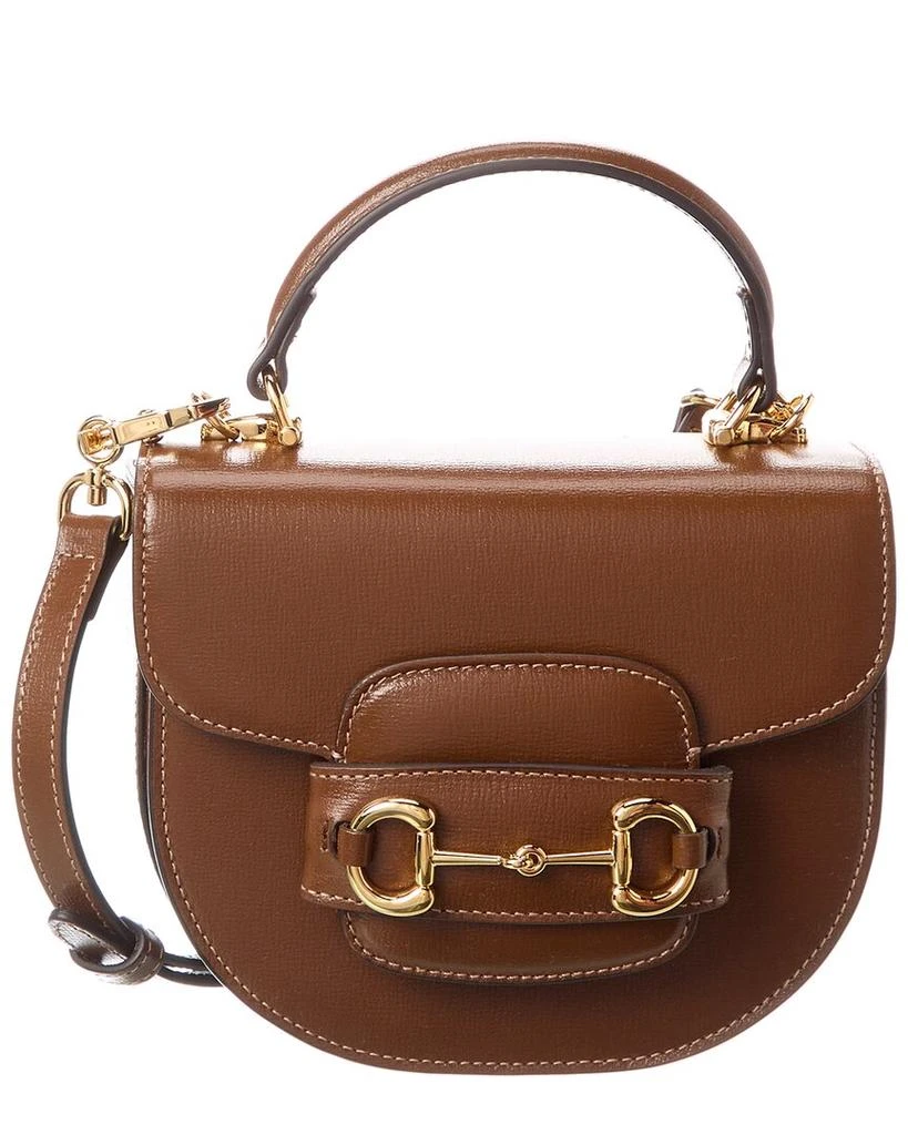商品Gucci|Horsebit 1955 Mini Leather Shoulder Bag,价格¥19055,第1张图片