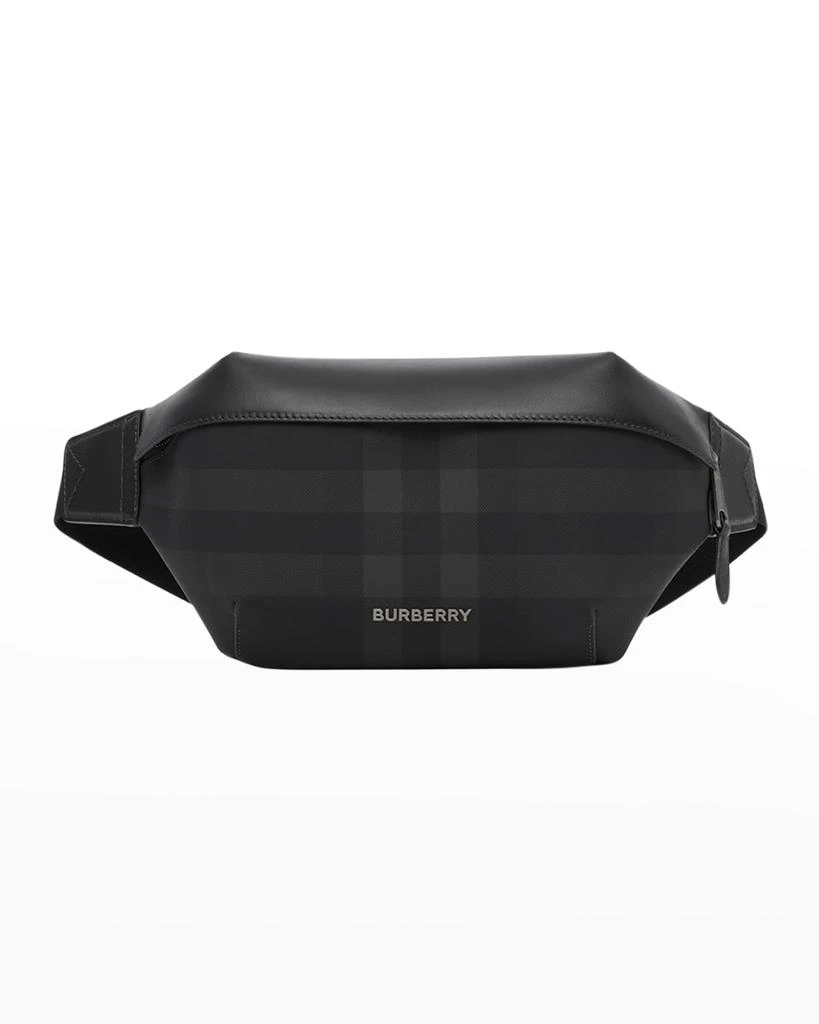 商品Burberry|Men's Sonny Check Leather Belt Bag,价格¥7719,第1张图片